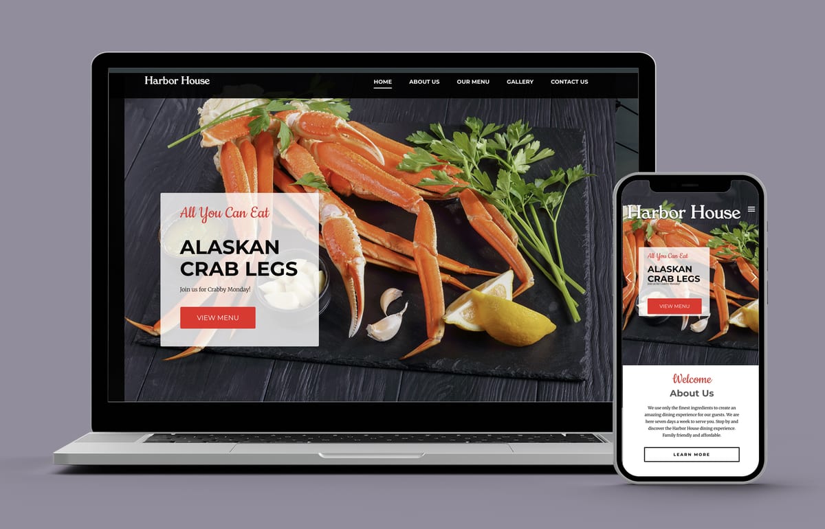 Harbor House — website designed and built by 360 Design Partners