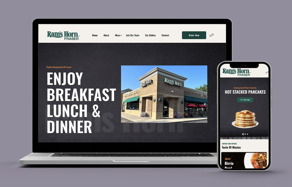Ram's Horn Fraser — website designed and built by 360 Design Partners