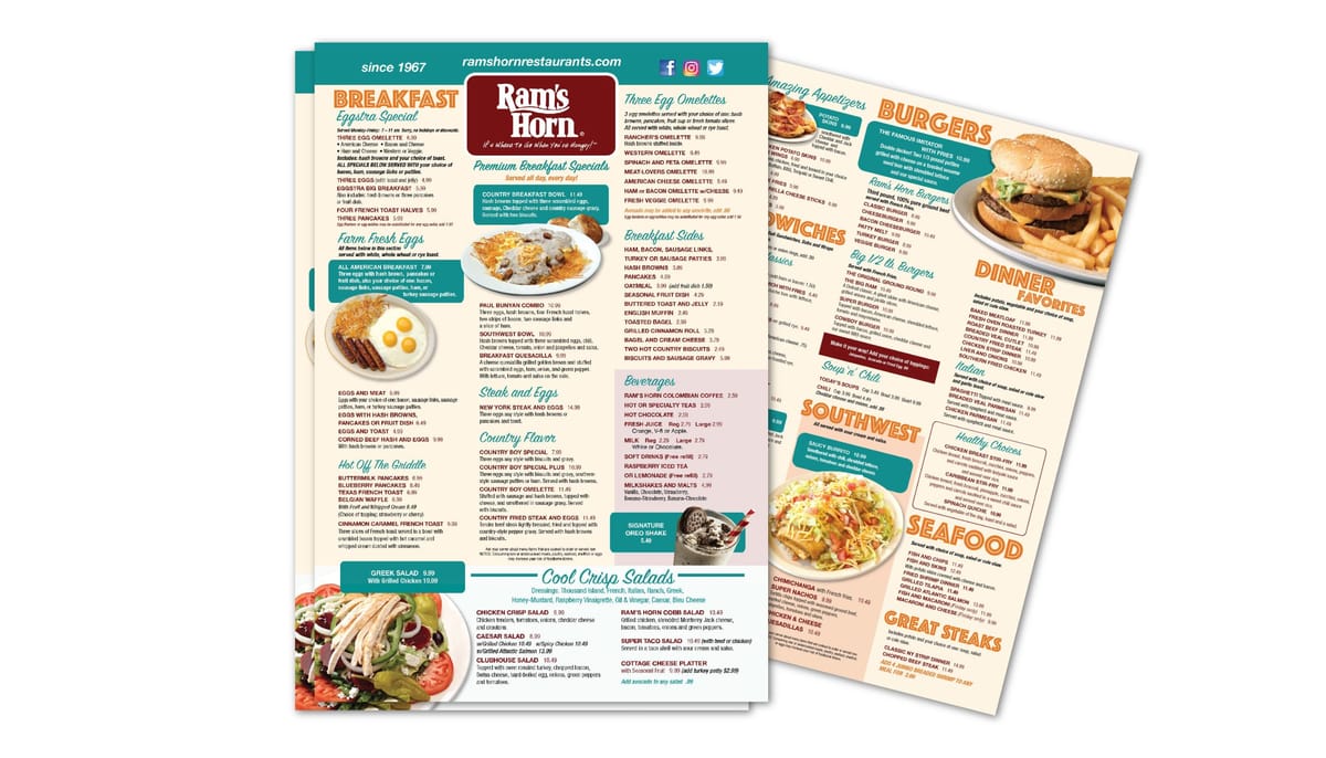 Food menu design